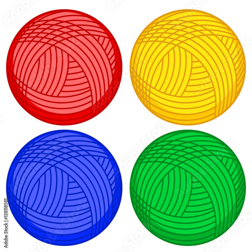 Wool skein icons