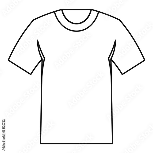 Tshirt icon, outline style