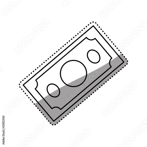 Billets of money icon vector illustration graphic design