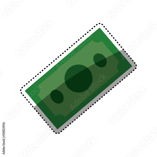 Billets of money icon vector illustration graphic design
