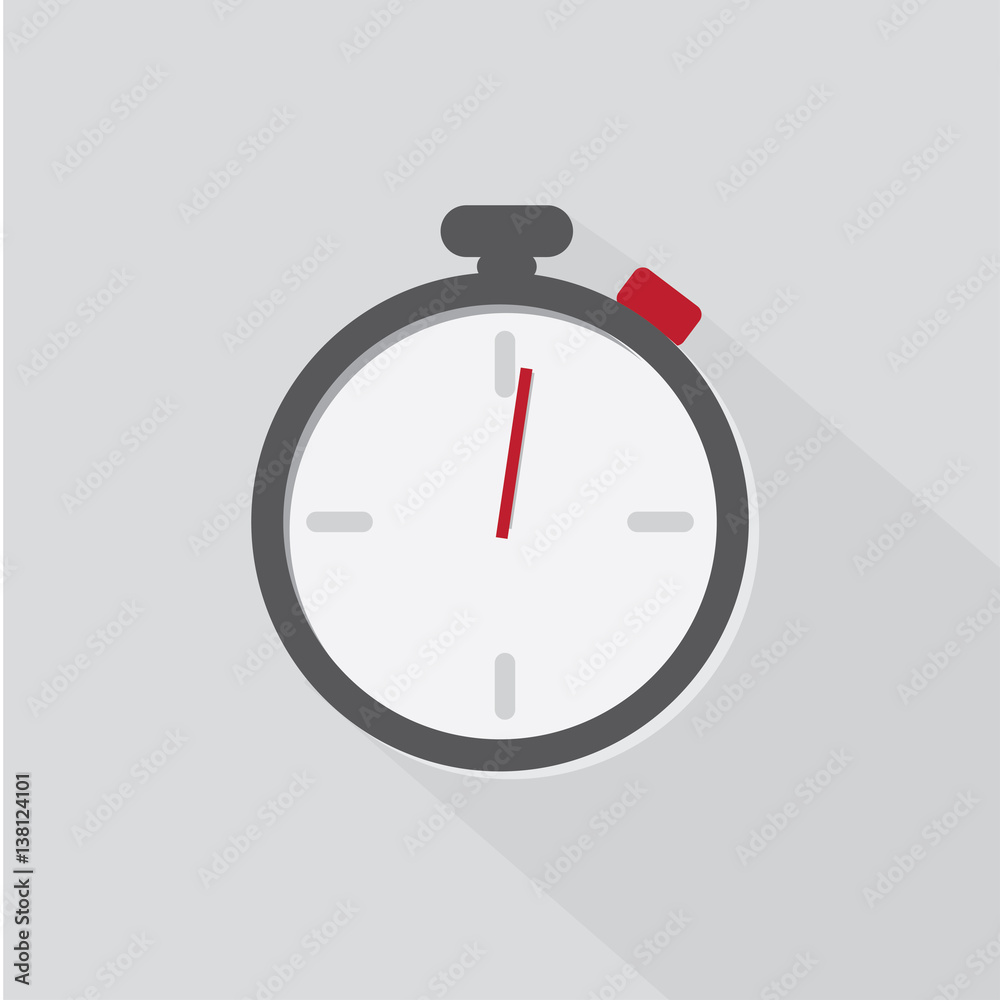 Stopwatch icon with the shadow Stopwatch icon with the shadow