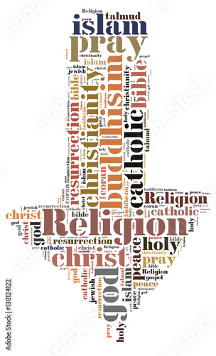 religion word cloud photo
