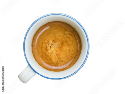 Caffè in tazzina blu 1