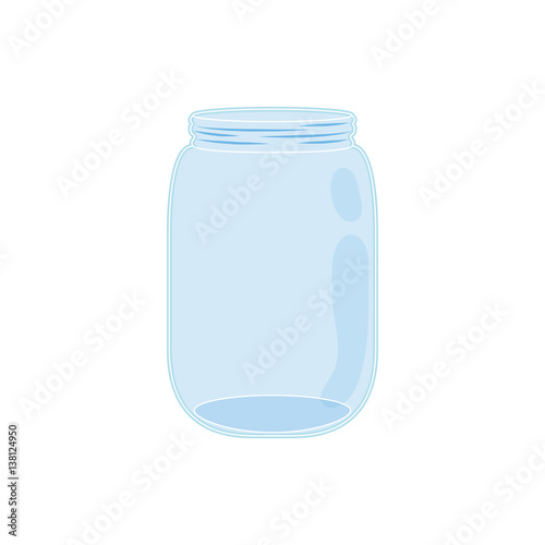 Mason jar glass icon vector illustration graphic design
