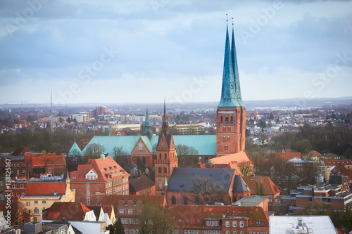 Lubeck city in Schleswig-Holstein, northern Germany