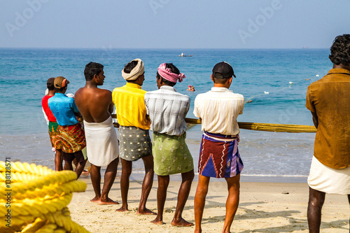 Indien - Fischer in Kovalam photo