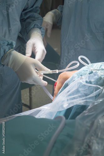 Knee surgery hospital operation