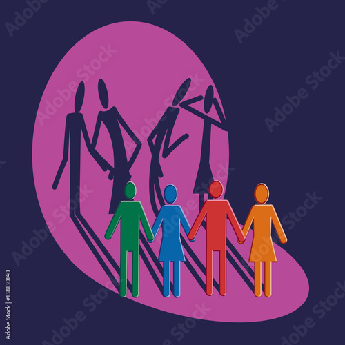 Social Conflict among peir groups or within families.
