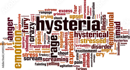 Hysteria word cloud
