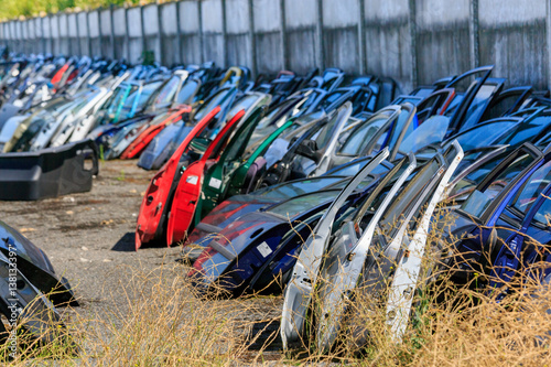 Many car doors for aftermarket.