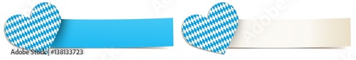 Frühlingsfest/Oktoberfest Vorlage Set - Rauten Herz mit Papier Banner