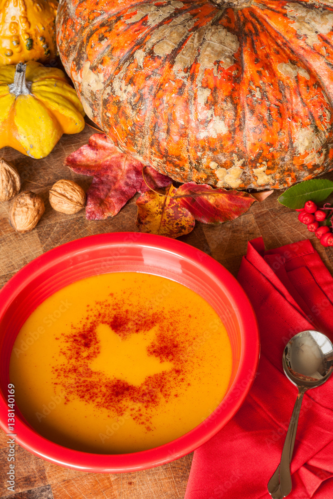 butternut squash soup with apples and sweet paprika butternut squash soup with apples and sweet paprika