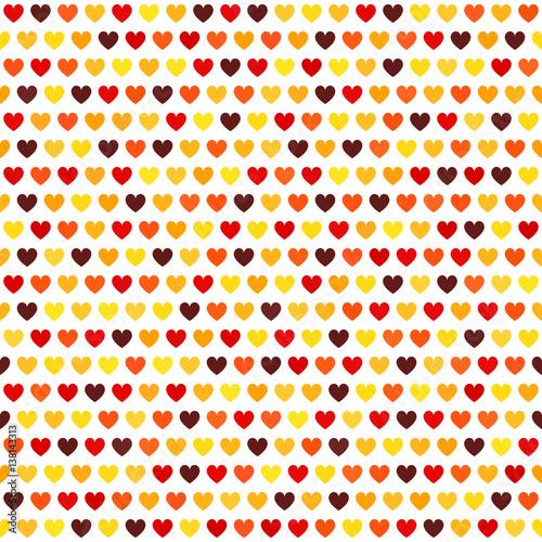 Heart pattern. Vector seamless love background