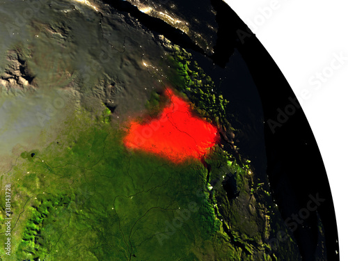 South Sudan from space