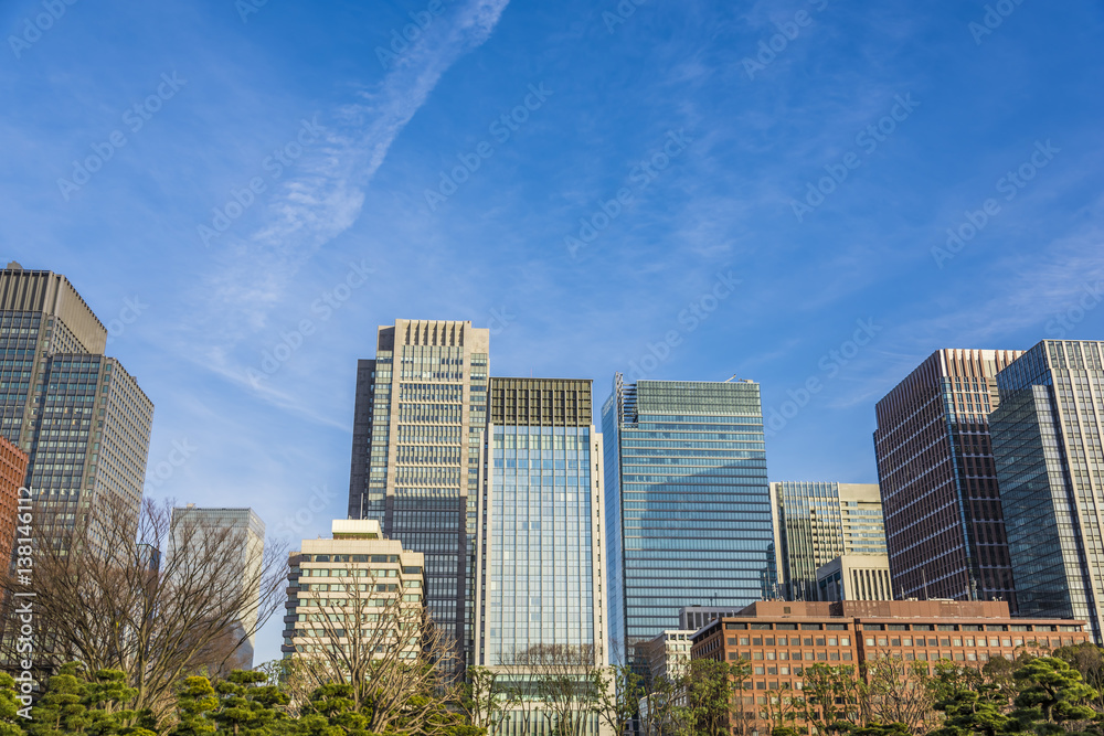 Fototapeta premium Budynki w Tokio