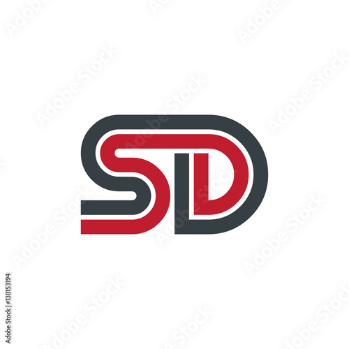 Initial Letter SD Linked Design Logo Free Download Initial Letter SD Linked Design Logo - GFXLoad
