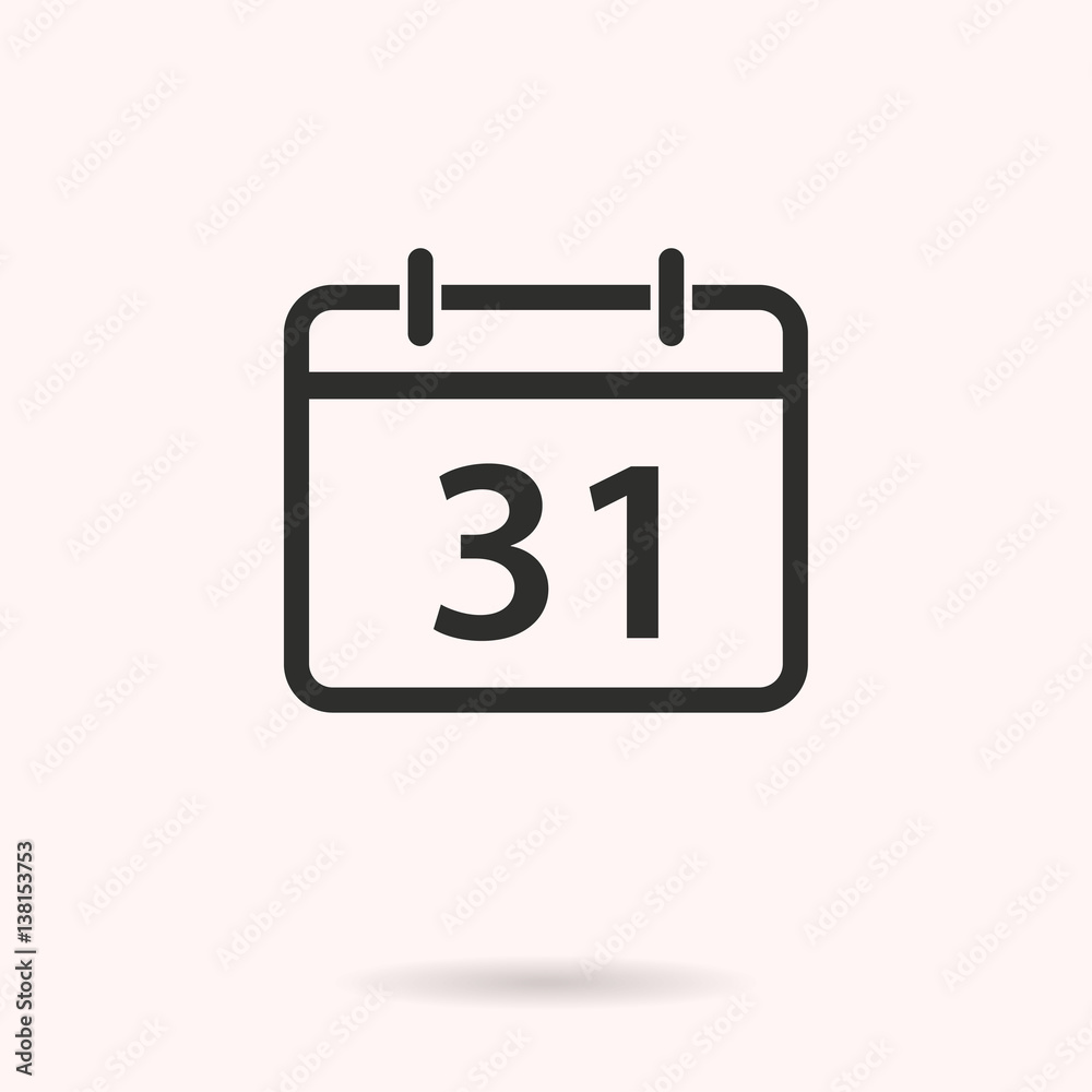Planning calendar - vector icon. Planning calendar - vector icon.