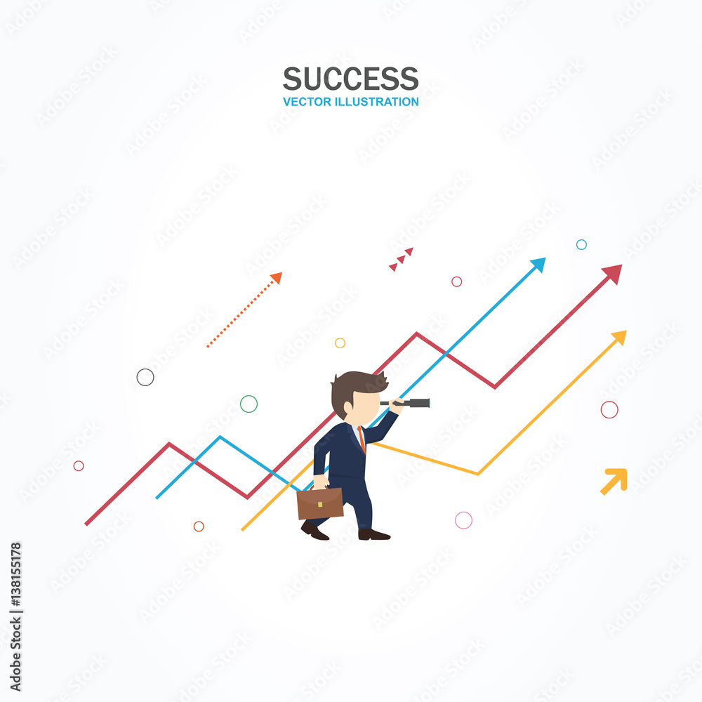 Searching for opportunities. Success Concept. Searching for opportunities. Success Concept.