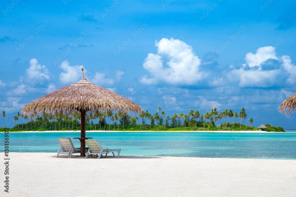 Fototapeta premium tropical beach in Maldives