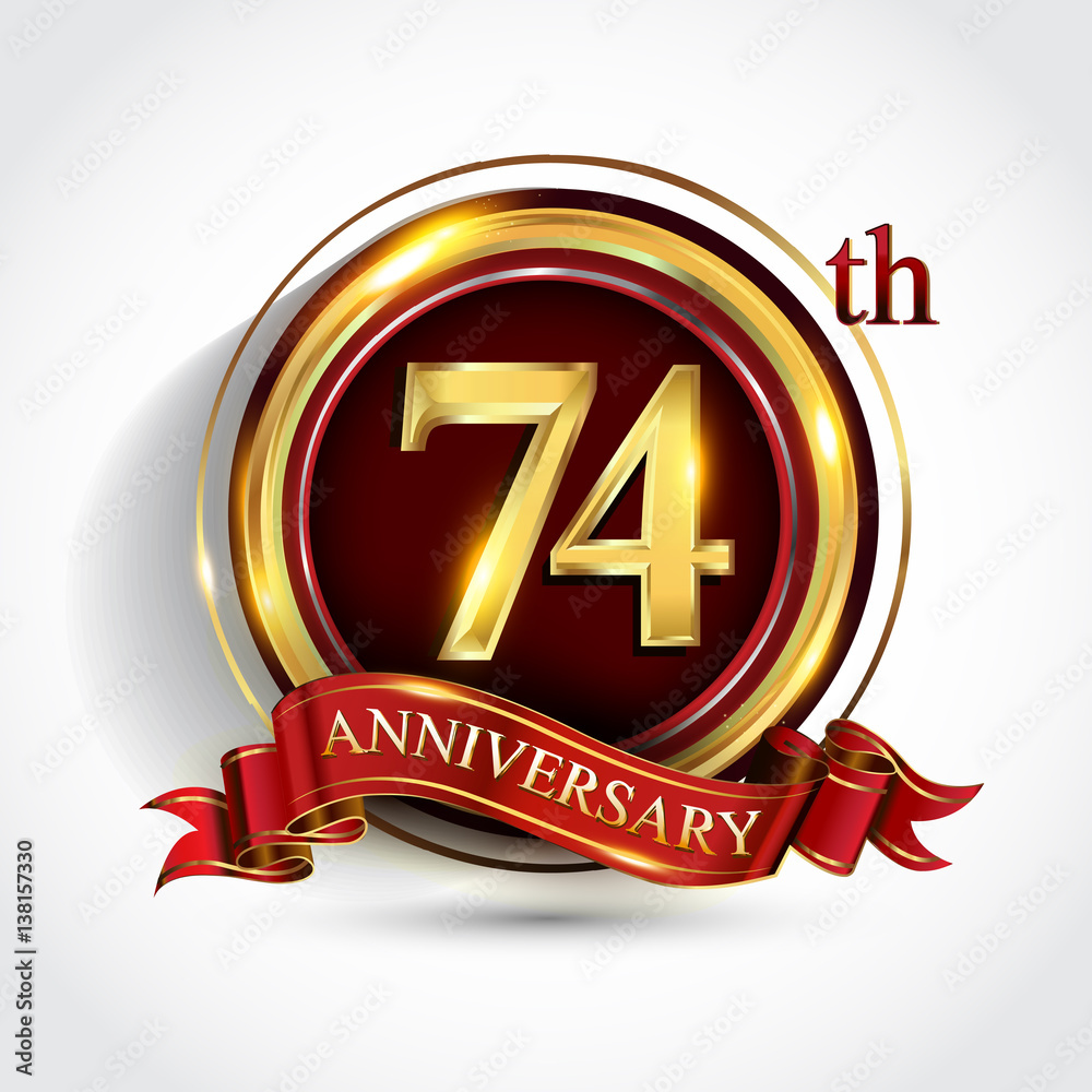 Premium Vector | Number 74 logo monogram number 74 logo line style usable  for anniversary and business logos