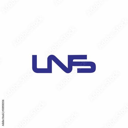 U N S Letter Logo Vector