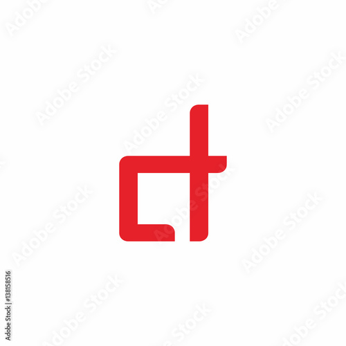 ct letter logo vector