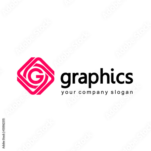 Vector logo template. Graphics design