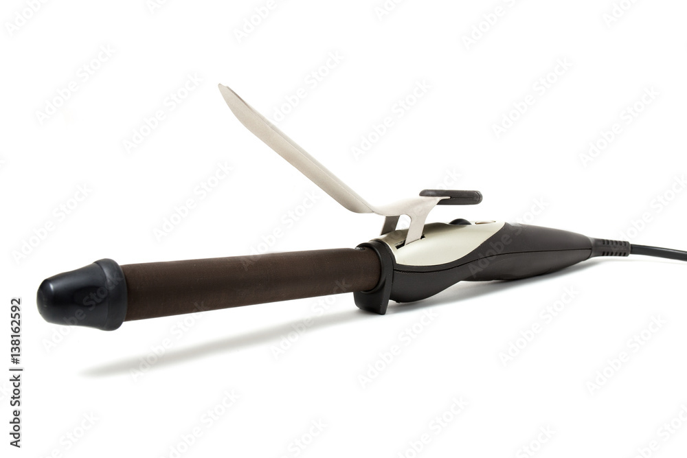 Curling iron isolated on a white background Curling iron isolated on a white background
