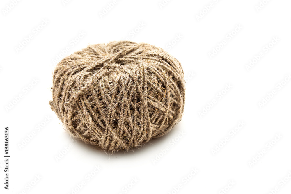 a tangle of string and twine isolated on white a tangle of string and twine isolated on white