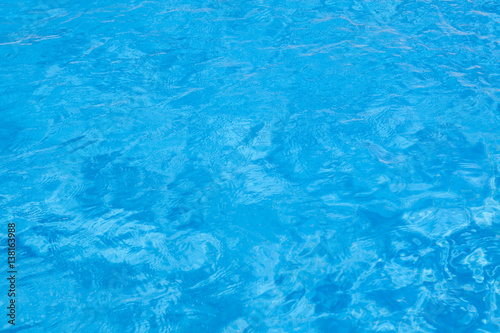 Blue ripped water in swimming pool