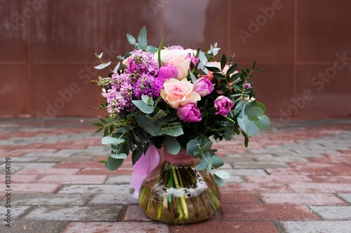 Beautiful bouquet of flowers photo
