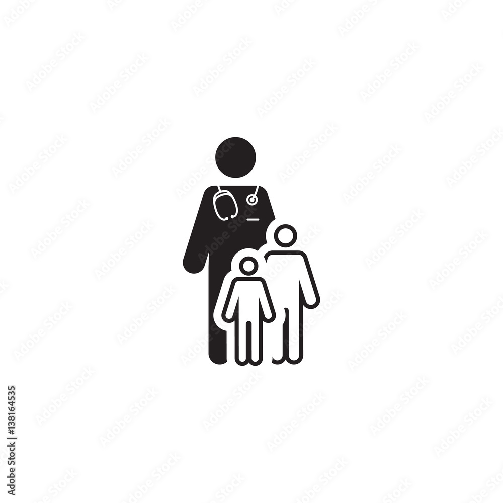 Child Care and Medical Services Icon. Flat Design. Child Care and Medical Services Icon. Flat Design.