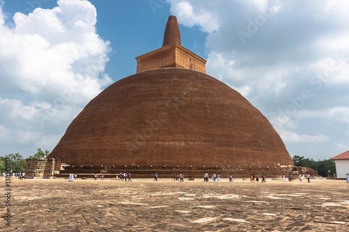 Jetavana Dagoba landmark of Anuradhapura, Sri Lanka, Asia. photo