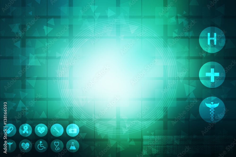 Fototapeta premium 2D medical structure background 