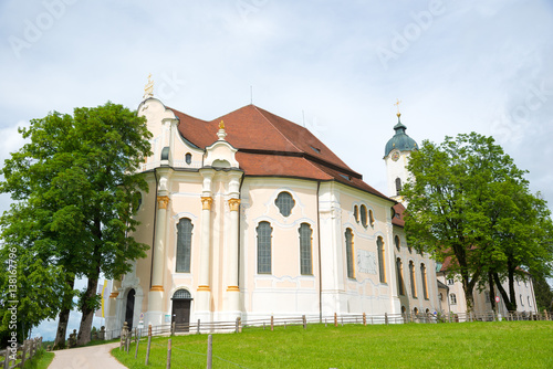 The Famous Pilgrimage Church of Wies, Bavaria, Germany.