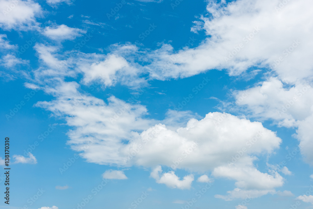 blue sky with cloud