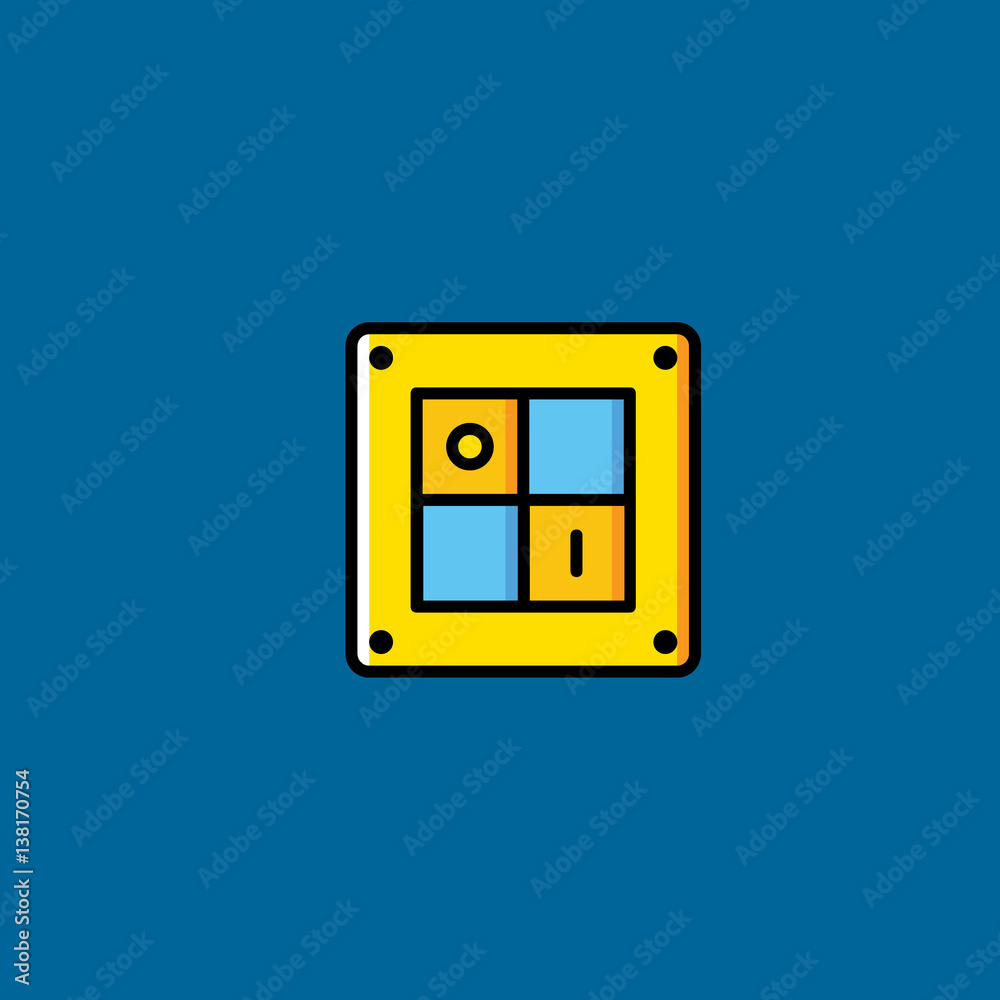 switch icon flat design