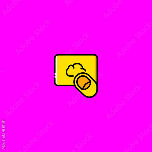 tap icon flat design