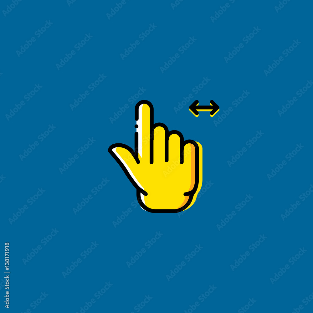 Obraz premium tap icon flat design