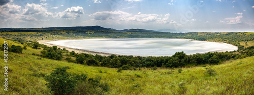 Queen Elizabeth salt lake, Uganda photo