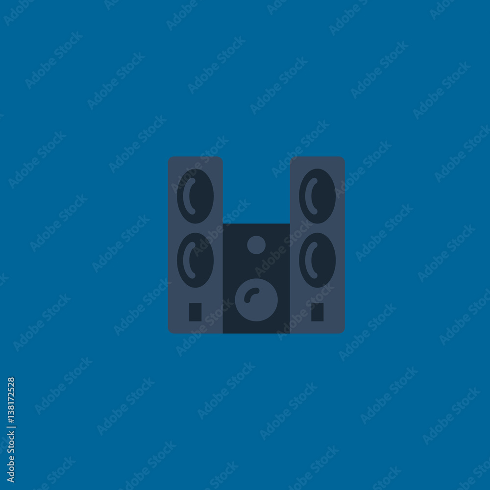 sound system icon flat design sound system icon flat design