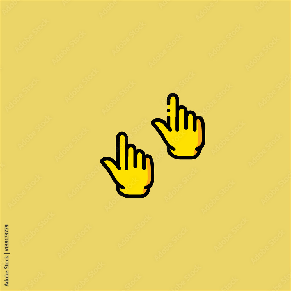 pointing up icon flat design pointing up icon flat design