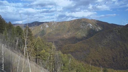 Beautiful mountains in the Barguzin valley in Eastern Siberia, Russia