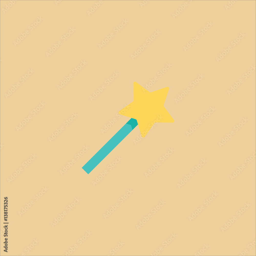 magic wand icon flat design magic wand icon flat design