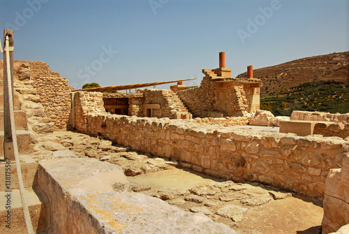 Ruins of Knossos Palace in Crete