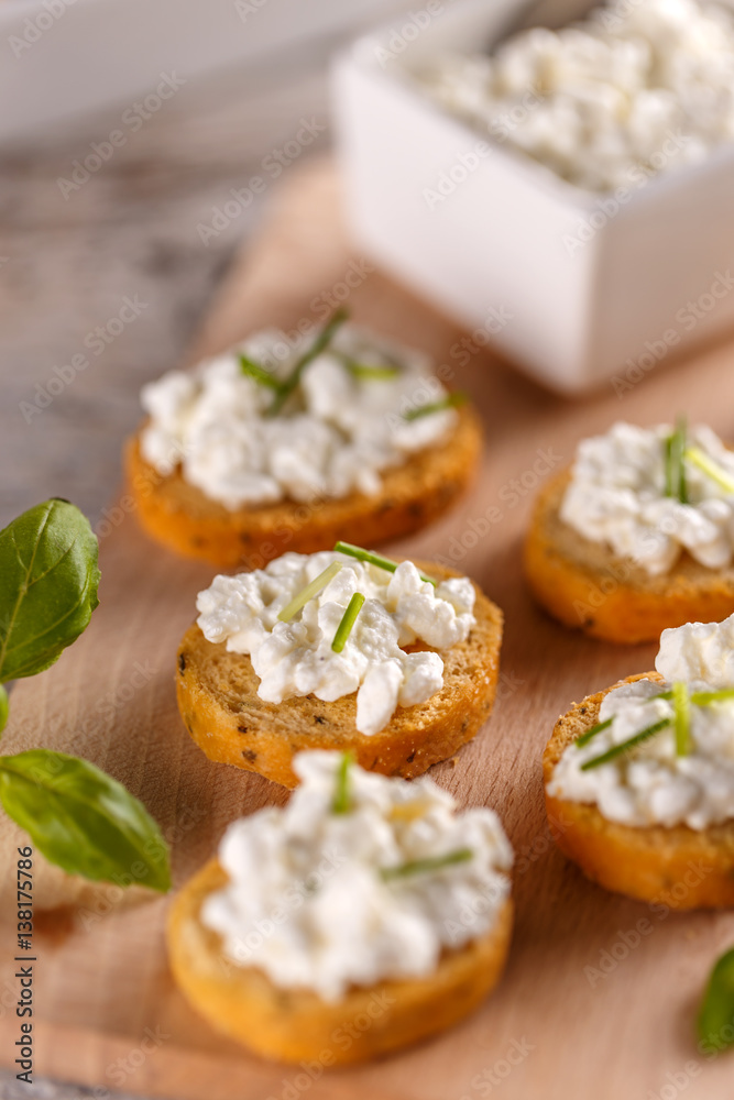 Appetizers with cottage cheese