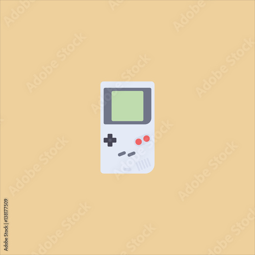 game console icon flat design