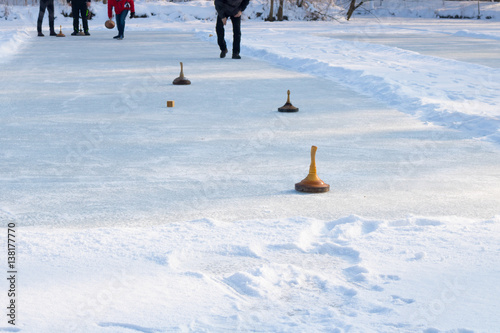 eisstock, eisstockbahn, wintersport, curling,