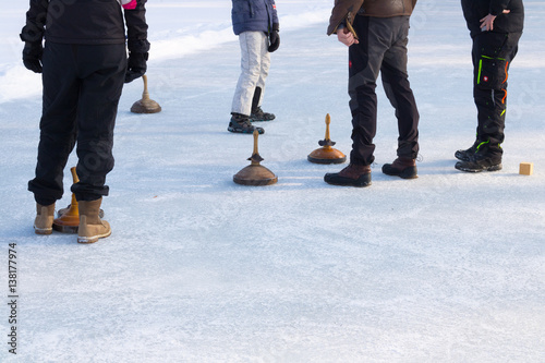 Alpen, eisstock, Urlaub, wintersport, curling, Austria, Österreich, Winterurlaub