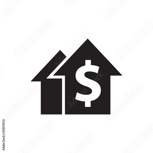 dolar growth icon illustration